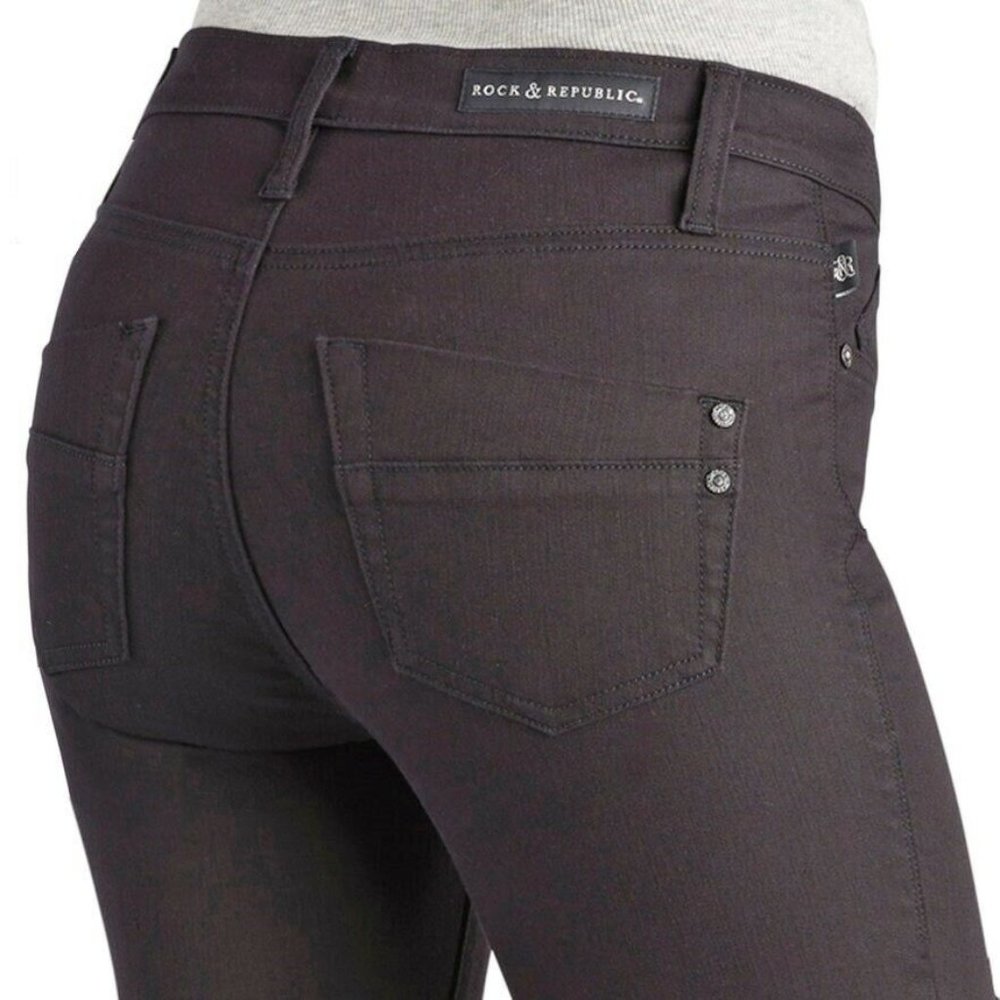 ...NEW Rock & Republic Kashmiere Legging Jeans Black